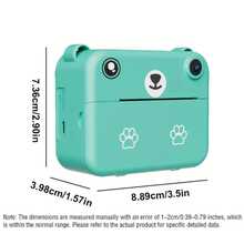 Kids Camera, Instant Print Digital Camera - 1300mAh Rechargeable Battery, Flash, Music, Games, Delayed Printing (10s/5s/3s), USB Charging, - Perfect Christmas & Birthday Gift For Youngsters - Multicolor - View 3