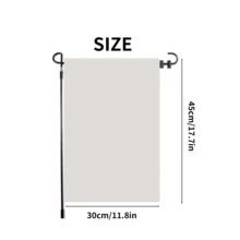 1 pieza Bandera de jardín navideña con Papá Noel y diseños navideños, de 30x45cm, bandera navideña de poliéster de doble cara con Papá Noel, hombre de jengibre, reno, muñeco de nieve, cachorro, para decoración navideña de patio, porche, jardín, hogar, sin asta