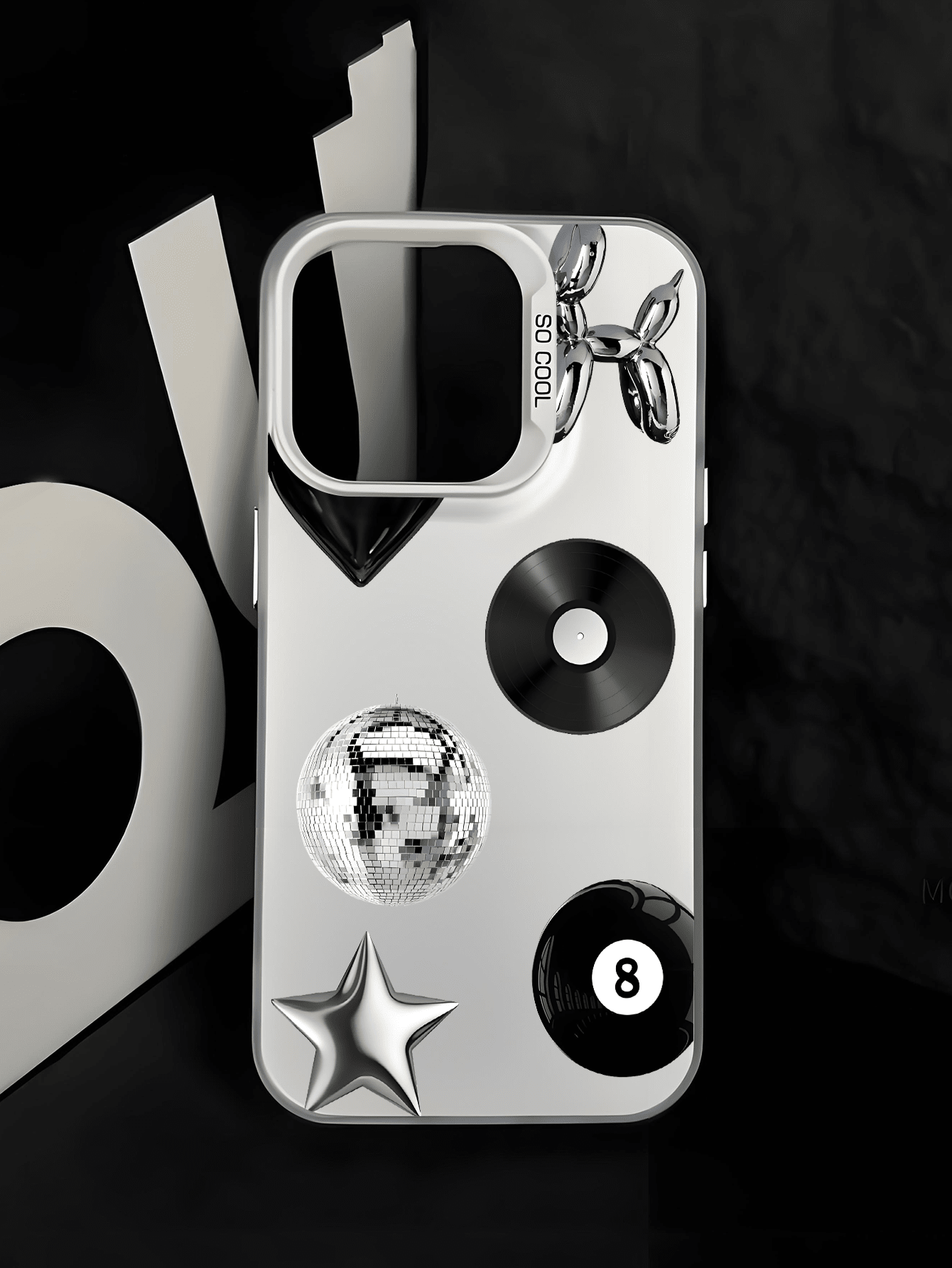 1pc Heart & Star Record Pattern Creative Personalized Phone Case, Suitable As Gift For Boyfriend, Friend, Girlfriend, Family, Brother, Coworker, Younger Sibling, Couple, Classmate, Teacher, Birthday, Holiday, White Matte Soft Full Protection Anti-Dust Waterproof Case Compatible With IPhone 13/16/15/14/13/12/11/Pro/ProMax/X/XR/XS/XSMAX/7/8/PLUS, /Redmi/OPPO/Vivo/Honor - Multicolor - View 6