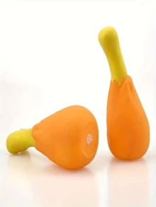 A Set Of Orange Chicken Leg-Shaped Durable Toys For Dogs And Cats Can Protect Dental Health And Assist In Chewing And Playing - Multicolor - View 3