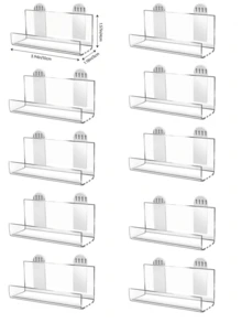 Giá treo đĩa than bằng acrylic, kệ trưng bày đĩa trong suốt, giá đỡ đĩa kiểu treo tường, có thể treo trên tường để trưng bày bìa album, CD, sách, tranh ảnh, và cũng có thể dùng làm khung ảnh. - trong suốt - Xem 10