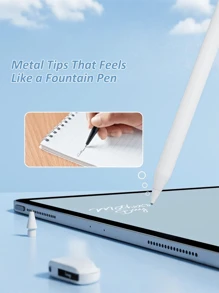 6-Pack Apple Pencil Tips 1/2 Gen & Pro | 3 Resistance Levels | Soft Universal Nibs For IPad Pro 2025-2018 | Stylus Pen Accessories