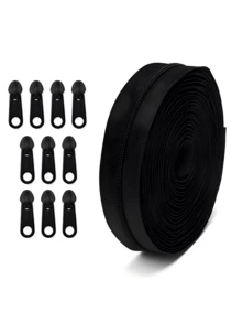 1 套 = 4.5 米拉链 + 10 个塑料拉链头，彩色尼龙 3 号拉链，带 10 个匹配的塑料拉链头，1 套/5 套，适用于服装、纺织品、箱包 - 彩色 - 查看 16