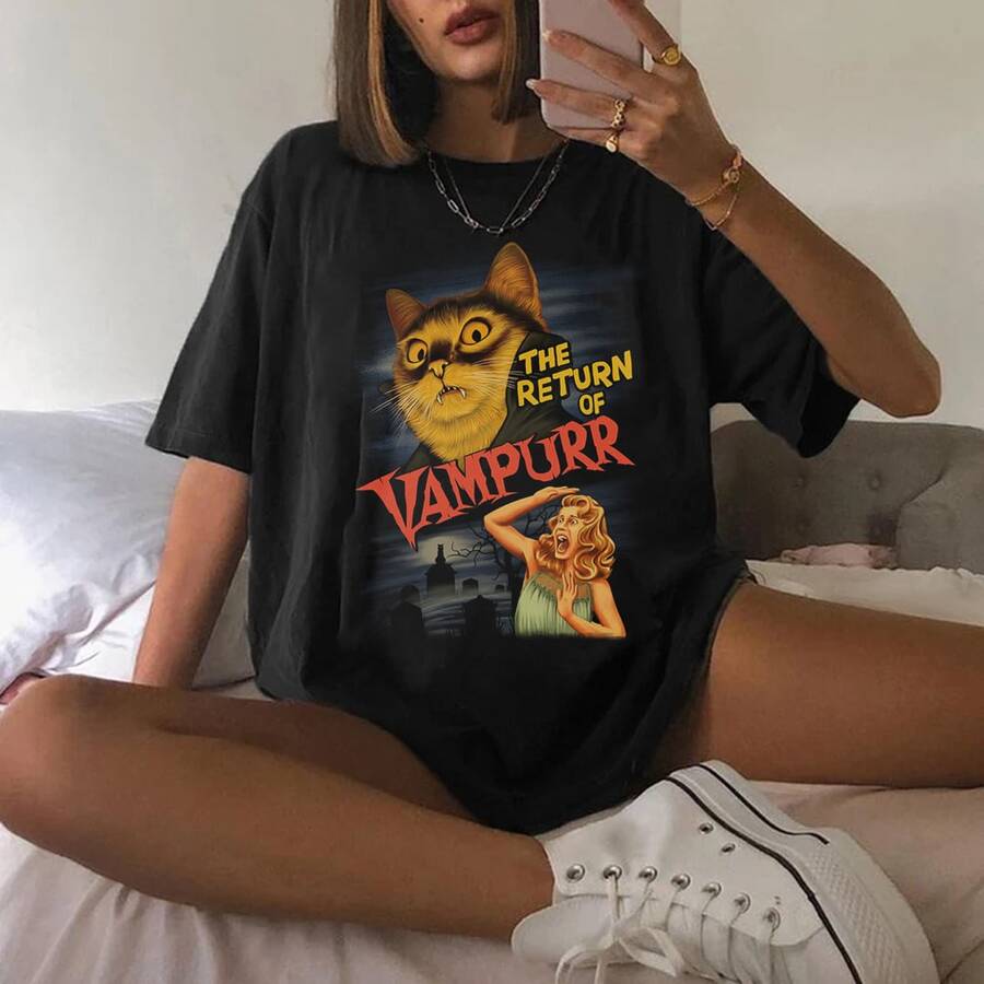 The Return Of Vampurr Aesthetich Unisex T-Shirt - Black - View 1