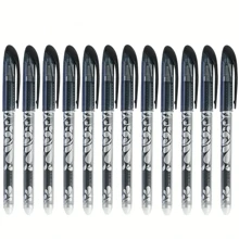 6pcs/Set 0.5mm Black Retractable Ballpoint Pens, Simple Design, High-Quality, Smooth Writing, Suitable For Students, Exams, Signatures - Multicolor - View 2