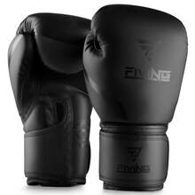 FIVING 1 Pair Black PU Boxing Gloves For Adult Men & Women, Kickboxing, Muay Thai, Punching Bag Training, Dark Style Protective Gear, Powerful And Protective For Every Punch, Training And Sparring - A Pair Of Black - View 15