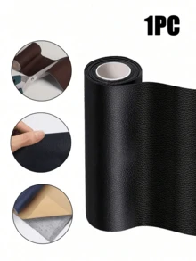 1PC Leather Repair Tape, Self Adhesive Leather Repair Patch For Sofas Couch Furniture Car Seat, Leather Rip Repair Kit Self-Adhesive Leather Refinisher Cuttable Sofa Repair, For Hotel/Restaurant/Office/Commercial For Workshops&Stores