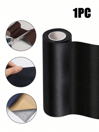 1PC Leather Repair Tape, Self Adhesive Leather Repair Patch For Sofas Couch Furniture Car Seat, Leather Rip Repair Kit Self-Adhesive Leather Refinisher Cuttable Sofa Repair, For Hotel/Restaurant/Office/Commercial For Workshops&Stores
