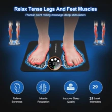 Electric Massage Pad EMS Foot Massager With 8 Modes 29 Gears For Muscle Stimulation Deep Relaxation Stress Relief And Recovery Sleep Aid