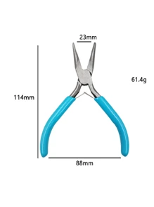 7pcs/6pcs/1pc Plier Set - Pointed Nose Pliers, Round Nose Pliers, Coiling Tool, 3.5" Mini Nylon Pliers With Stainless Steel Flat Nose - Suitable For Jewelry Making, Beading And Crafting