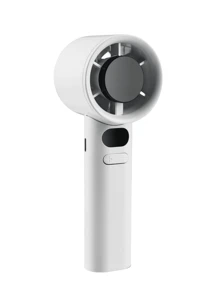 Handheld Fan Handheld Fan High-Speed Portable Turbofan USB Rechargeable Electric Fan With Digital Display Support 120-Speeds Infinitely Adjustable For Camping Travel Home Office