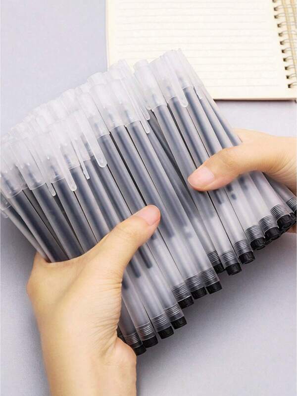 10/20/30/50 Pieces Of Neutral Pen, Needle Tube Ballpoint Pen, Signature Pen, Water Pen, Black Carbon Pen, Stationery.