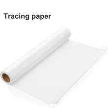 White Tracing Paper Roll - Semi-Transparent, Sewing Pattern Paper For Ink/Pencil/Markers - Ideal For Sewing, Dressmaking, Sketch & Drafting - Transparent - View 2