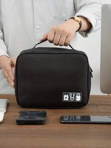 Bolsa para armazenamento de dados, bolsa para armazenamento de fones de ouvido de viagem, carregador portátil, carregador de telefone, acessórios para câmera digital - Multicolorido - Ver 6