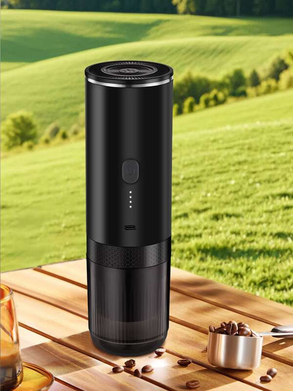 7500mAh High Capacity Portable Italian Espresso Coffee Maker, Car/Travel Espresso Machine With 92°C Constant Temperature Extraction, 20Bar High Pressure Pump For Rich Oil Extraction, USB Rechargeable Outdoor Coffee Maker, One-Touch Operation Without Heating Water, Suitable For Camping, Hiking, RV, Office, Compact Portable Coffee Machine