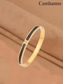 Camhanno 5/1pc Personalized Multi-Color Stainless Steel Bracelet Set With Unique Design, Fashionable , Multi-Element Design, Exquisite And Ideal Gift, Non Fading Jewelry, Fashionable