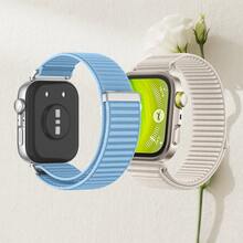 2 piezas Correas de reloj de nailon, diseño de , compatibles con relojes Fit 3/Fit 4/Fit 4 Pro, correa deportiva ajustable y transpirable, unisex - Para reloj Fit3/Fit4/Fit4 Pro - Ver 24