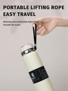 1 Piece 33.81oz Stainless Steel Insulated Water Bottle - Tumbler Coffee Cup Car Cup Water Cup Large Capacity, Leakproof, Portable, Suitable For Outdoor Activities, Mountain Climbing, Camping Water Bottle Sports And Travel - With Lid Can Be Used As A Water Cup Back To School, Suitable For School, Camping And Hiking - Multicolor - View 3