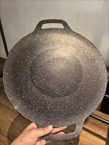 4-Piece Set, Non-Stick Cast Iron Frying Pan - Cast Iron Wok - Non-Stick Skillet + 3 PiecesCooking Set, Easy To Clean | Outdoor Cookware - Outdoor Camping - Picnic - Cooking Utensils. Picnic Set, Outdoor Cooking Set. - Multicolor - View 9