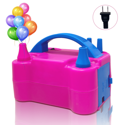 AOYI 600W Mini Electric Balloon Inflator Pump, Portable Dual Nozzle Electric Balloon Inflator Pump, Suitable For Halloween, Christmas, Birthday, New Year, Wedding Party Decoration, Room Decoration