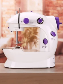 Kit Mini Ferro de Passar Mais Mini Maquina De Costura Bivolt 110/220v - Multicolorido - Visão 3