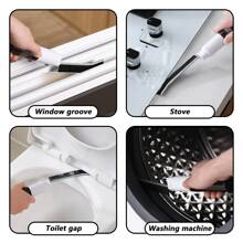1pc Long Thin Gap Cleaning Brush/window Crevice Dust Brush/bathroom And Household Kitchen Cleaning Tool