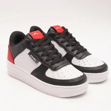 Men's White Casual Sneakers Comfortable Blogger Lightweight Soft Sole Runner Super Soft Promotion Casual Outdoor Outdoor Vacation - 紅色 - 查看 1