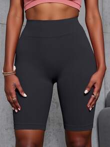 Short Biker Mujer Shores Deportivos Dama Chort Gym - Gris Oscuro - Ver 7