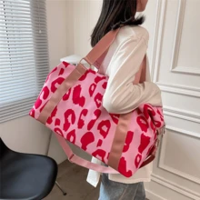 Travel Duffel Bag, Sports Tote Gym Bag With Wet And Dry Separation Compartment, Shoulder Weekender Overnight Bag For Women,Lightweight Carry On Personal Item Duffle Gym Bag For Travel, Airplanes, Sports - 粉色 - 查看 10