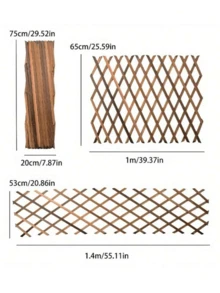 1 件可伸缩植物攀爬凉棚花园木栅栏露台装饰户外栅栏壁挂装饰阳台露台宠物围栏 - 彩色 - 查看 10