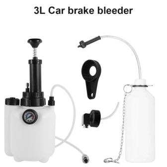 Lislark Car Brake Clutch Fluid Bleeder Pressure Bleeding Tool Kit Vacuum Pump Bottle New, The Brake System Can Be Vented By One Person Alone, And It Is Also Suitable For Clutch And Steering Systems.