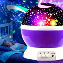 360º Galaxy Star Projector Lamp Star Master Colorful Dome Structure Lampshade - màu đen - Xem 6