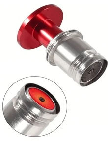 Car Cigarette Lighter Plug, EJECT Button Cigarette Lighter Replacement Cover, Aluminum Alloy Push Button Car Interior Decoration For Most Standard 12 Volt Power Source Vehicles (EJECT) - Multicolor - View 2