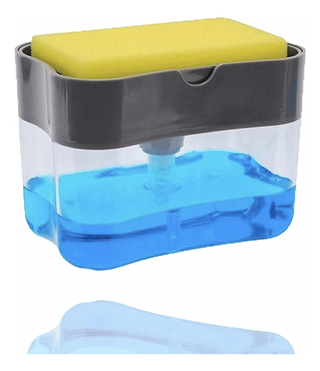 Dispenser Detergente 2x1 Suporte Porta Bucha Esponja Sabão