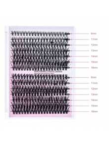 280pcs D Curl DIY Lash Extension Mix Styles Lash Clusters Individual With Bond&Seal Remover Tweezers Lash Brush For Self Application Makeup
