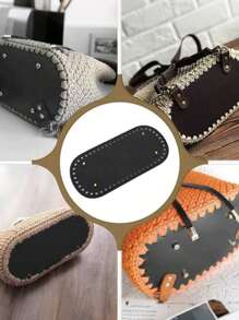 22x10厘米长底，适用于针织包、PU皮包，手工缝制带孔，DIY钩编包底配件，返校用品