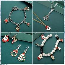 60pcs Of Golden Enamel Christmas Pendants For Mini Christmas Tree Decorations, Small Christmas Decorations, Resin Miniature Crafts Christmas Decorations(10/30/60pcs)