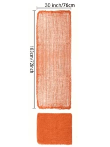 1/2/4pcs Halloween Orange Creepy Cloth Spooky Halloween Decoration For Haunted Houses Party SuppliesFor Party Outdoor Or Indoor