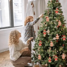 4 Stück Weihnachts-Lebkuchenmann Ornamente, Holz Lebkuchen Figuren Ornamente, Weihnachts Holz Hängende Dekorationen Anhänger für Weihnachts Heim Party Gunst Zubehör Weihnachten Weihnachtsdekoration Weihnachtspyjamas Weihnachtsgeschenke Weihnachtsdekoration