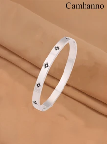 Camhanno 5/1pc Personalized Multi-Color Stainless Steel Bracelet Set With Unique Design, Fashionable , Multi-Element Design, Exquisite And Ideal Gift, Non Fading Jewelry, Fashionable