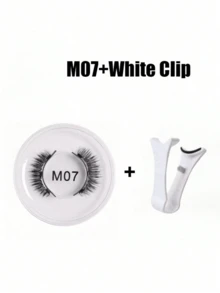 1 Paio di ciglia finte magnetiche con applicatore professionale a pinzette, ciglia finte riutilizzabili senza colla, ciglia manga naturali lunghe e soffici in finto pelo di visone, leggero strumento per il trucco degli occhi adatto per bellezza, viaggi, feste, festival, rave, trucco glitterato, ciglia magnetiche, accessori per rave festa