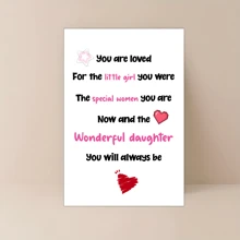 1 Pc Funny Daughter Birthday Card, Happy Birthday Daughter Card, Special Daughter Card, You Will Always Be A Wonderful Daughter, Envelope, Small Business Items, Thank You Cards, Birthday Gifts, Cards, Unusual Items, Gift Cards - Multicolor - View 8
