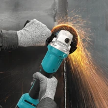 Cordless Angle Grinder 4-1/2 Inch, Power Angle Grinder With 2x1.3Ah Battery, 12000 RPM Brushless Metal Grinder With Cutting Wheels, Electric Grinder Tool For Wood Metal Cutting & Grinding - Xanh bạc hà 2 - Xem 3