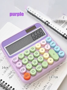 1pc Fashionable Multifunctional Desktop Calculator -Graduation Gifts, Cute Calculator, Office Accessory, Stylish Gadget, Lightweight Design - Multicolor - View 5