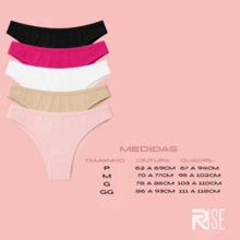 Kit With 10 Microfiber Comfort Thong Panties With Cotton Lining - Nhiều màu - Xem 7