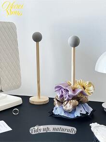 <Organiza de forma natural>, Organizador de madera grande para sujetadores de cabello, Soporte de exhibición de accesorios de alta calidad para sujetadores de cabello, scrunchies, cintas, fiesta de revelación de género, perfecto para cumpleaños, bodas, fiestas, el regalo perfecto para colegas, amigos y familiares, de vuelta a la escuela