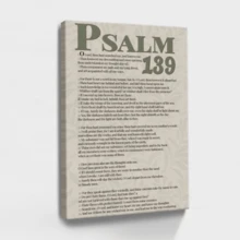 Sage Green Wall Art, Modern Scripture Poster, Poster, Psalm Quotes, Scripture Art, Wooden Framed Canvas Poster - Framed, Vertical - Framed Canvas - View 1