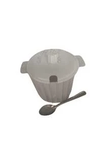 SUGAR BOWL WITH PINK SPOON - 白色 - 查看 1