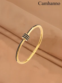 Camhanno 5/1pc Personalized Multi-Color Stainless Steel Bracelet Set With Unique Design, Fashionable , Multi-Element Design, Exquisite And Ideal Gift, Non Fading Jewelry, Fashionable