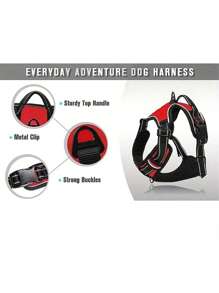PETSIN Dog Harness, No-Pull Pet Harness With 2 Leash Clips, Adjustable Soft Padded Dog Vest, Reflective No-Choke Pet Oxford Vest With Easy Control Handle For Large Dogs-The Vest And Rope Are Not A Set Set And Need To Be Purchased Separately
